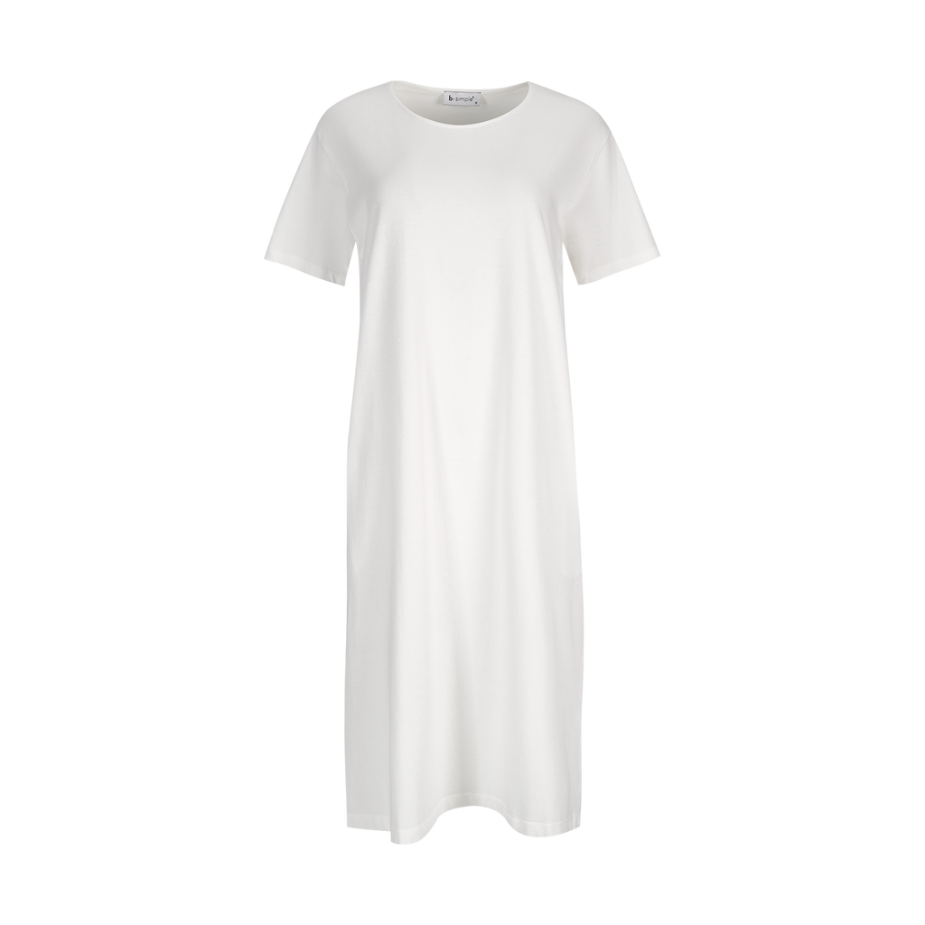 Basic dress model in 100% heavy cotton jersey